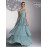 Elegant Mint Green Bridesmaid Evening Gown with Asymmetrical Neckline & Tiered Ruffled Skirt - Sleeveless A-Line Wedding Dress for Women, Perfect for Weddings and Formal Events, Dresses for Wedding Guest, Wedding Guest Attire, Sophisticated Craftsmanship