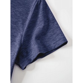 3pcs Women'S Floral Print T-Shirts - Casual Crew Neck, Short Sleeve, Medium Stretch Summer Tops with Heart & Flower Design, Plus Size, Fashionable for Commute, Vacation & Casual Attire