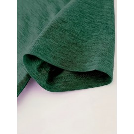 3pcs Women'S Floral Print T-Shirts - Casual Crew Neck, Short Sleeve, Medium Stretch Summer Tops with Heart & Flower Design, Plus Size, Fashionable for Commute, Vacation & Casual Attire