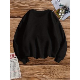 [Mom & Grandma Sweatshirt] 100% Polyester Blessed to be Called Mom & Grandma Women's Plus Size Casual Sweatshirt - Vibrant Green Geometric Print, Machine Washable, Autumn Winter Warmth, Family Gift Idea, Graphic Crewneck Top